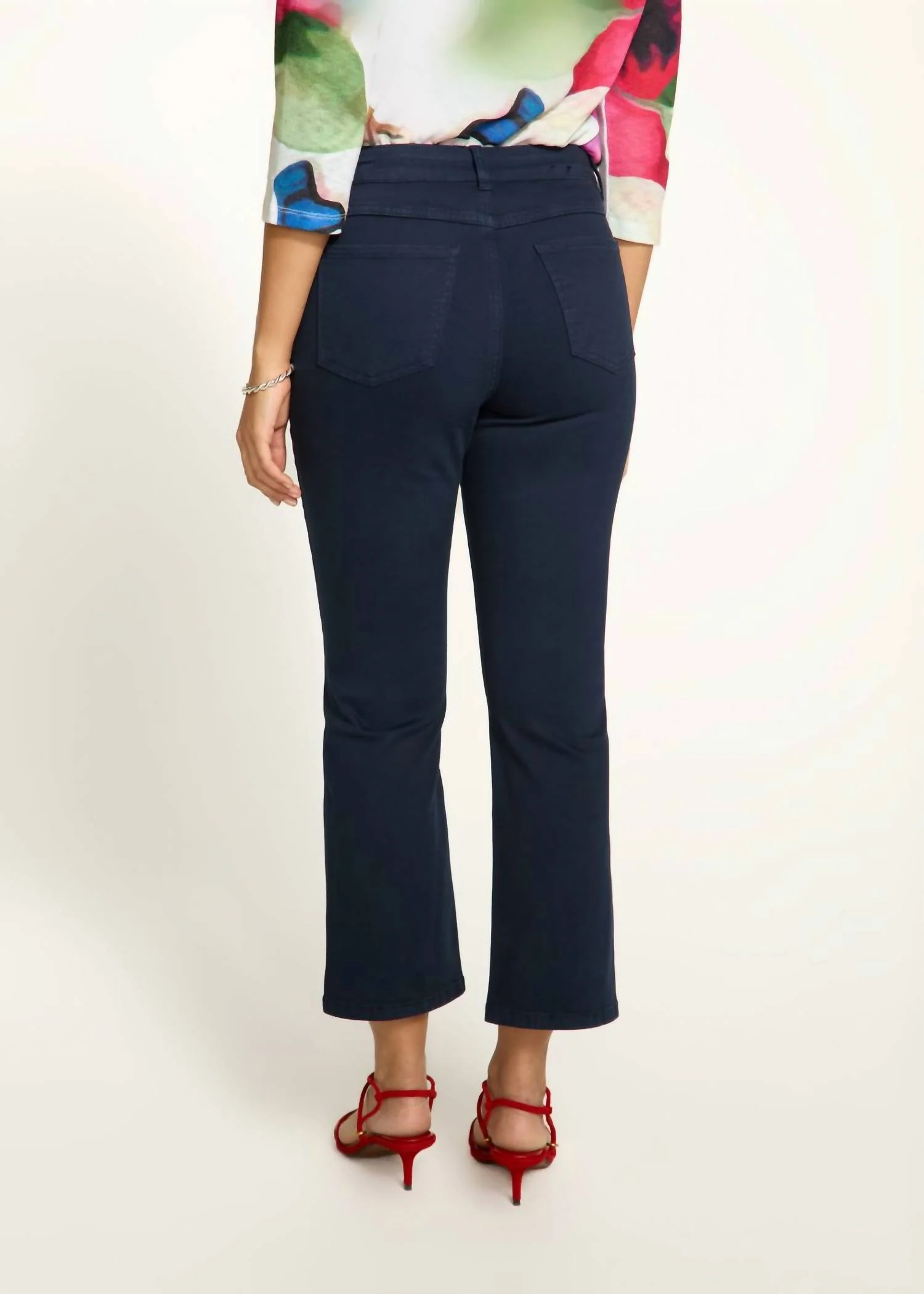 Olivia Boot Crop Jeans In Navy - Image 4