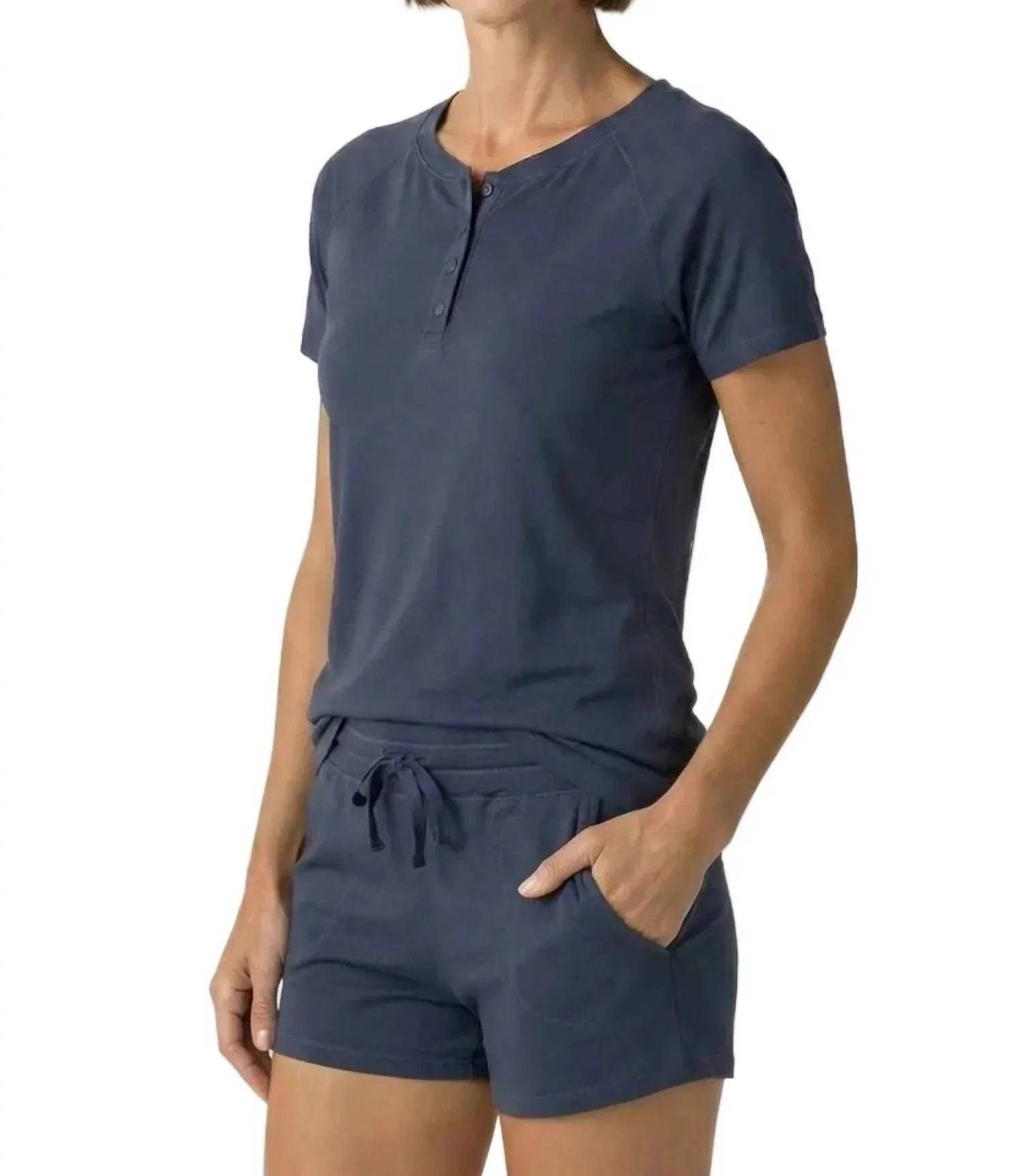 Olivia Boxer Shorts In Steel Blue - Image 3
