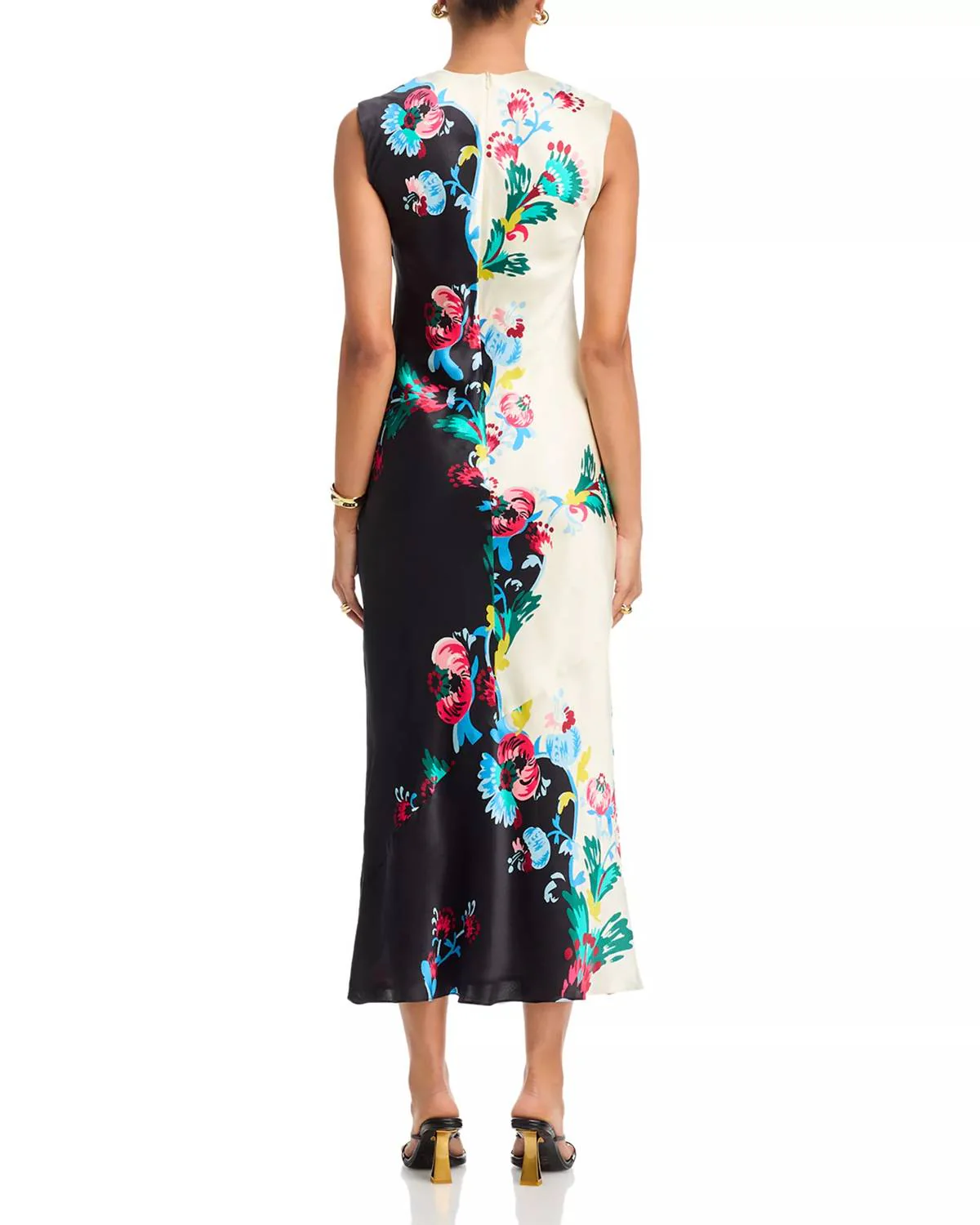 Olympia Dress In Saffier Ornamental - Image 2