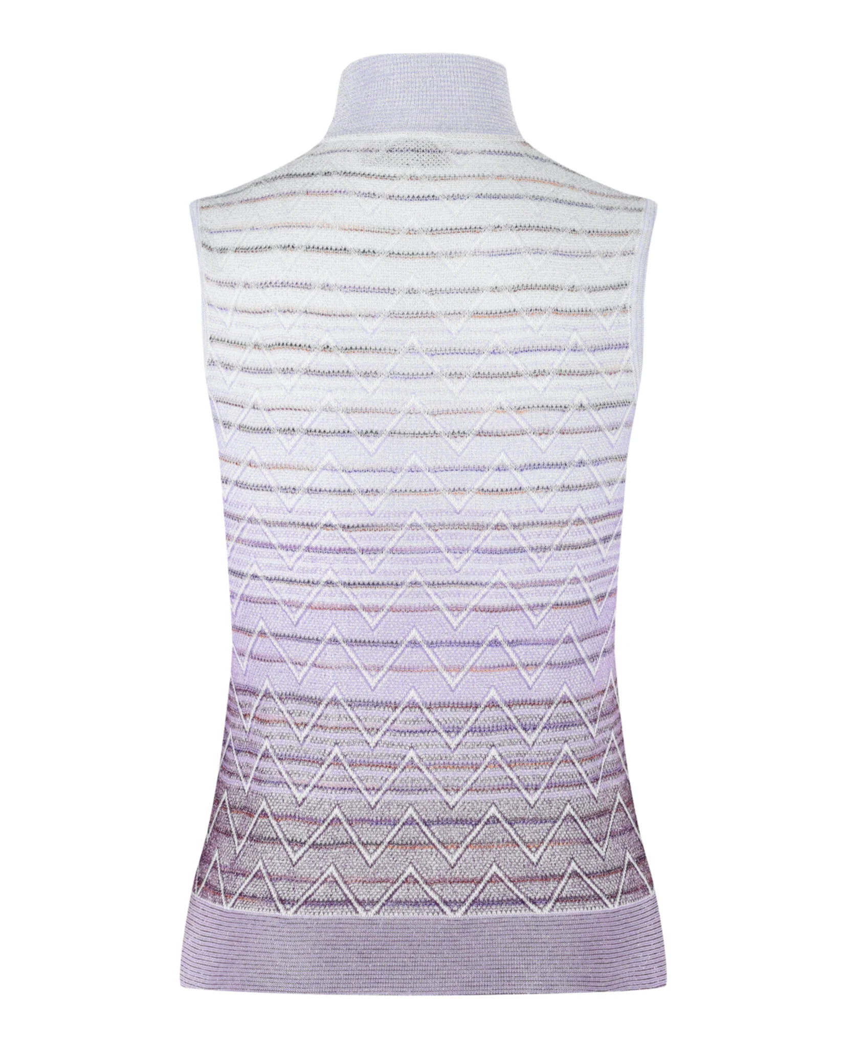 Ombre Zig Zag High-Neck Top - Image 2