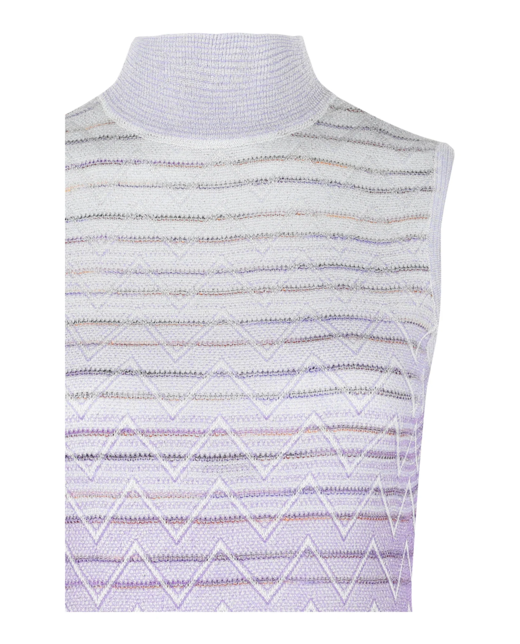 Ombre Zig Zag High-Neck Top - Image 3