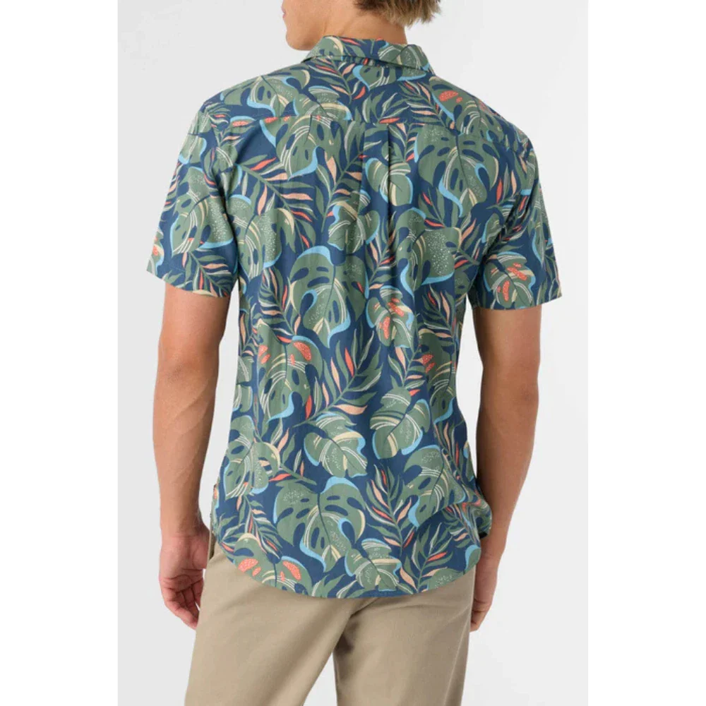 O'Neill Oasis Shirt Men's Midnight Navy Tropical Print Button Up DSGL1243 - Image 2