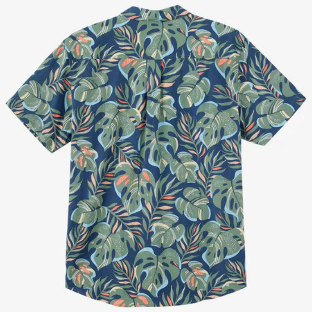 O'Neill Oasis Shirt Men's Midnight Navy Tropical Print Button Up DSGL1243 - Image 6