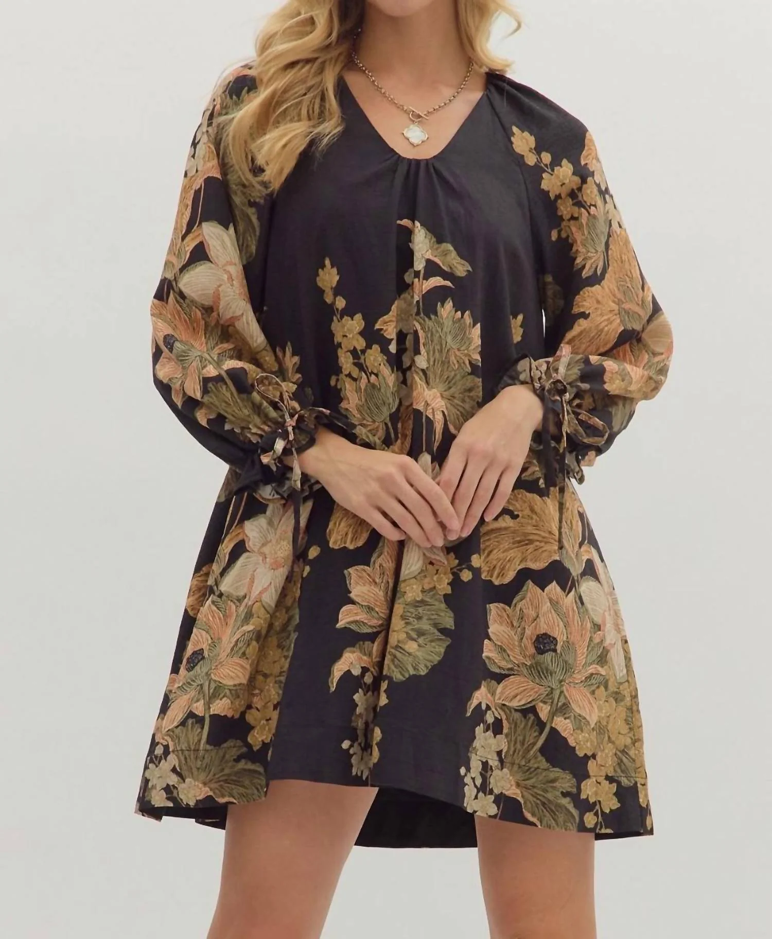 Ophelia Mini Dress In Black
