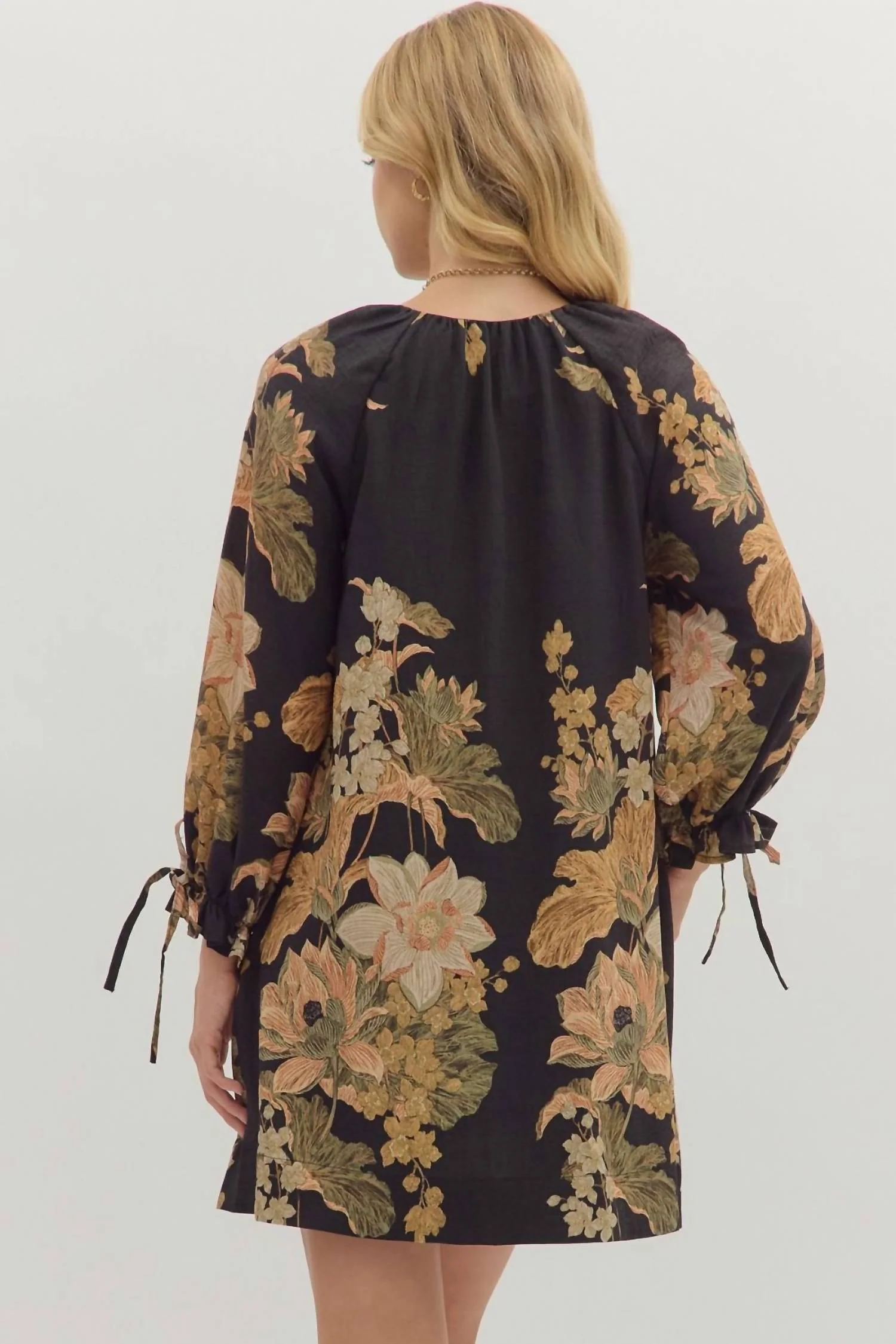 Ophelia Mini Dress In Black - Image 3