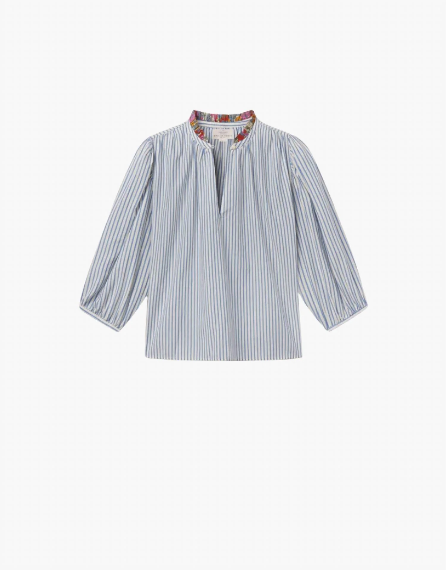 Orly Blouse In Seaside Stripe - Image 3