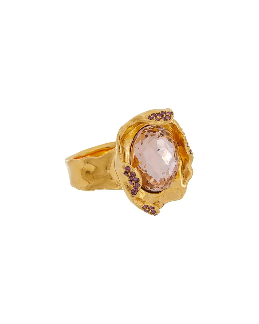 Oscar de la Renta Crystal Nest Ring - Image 2