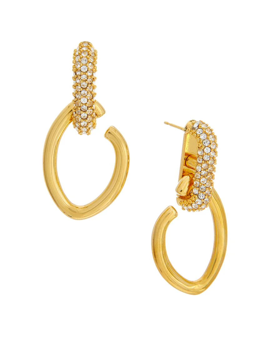 Oscar de la Renta O & Strass Earrings - Image 2