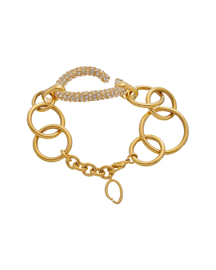 Oscar de la Renta Pave O Chain Bracelet - Image 2