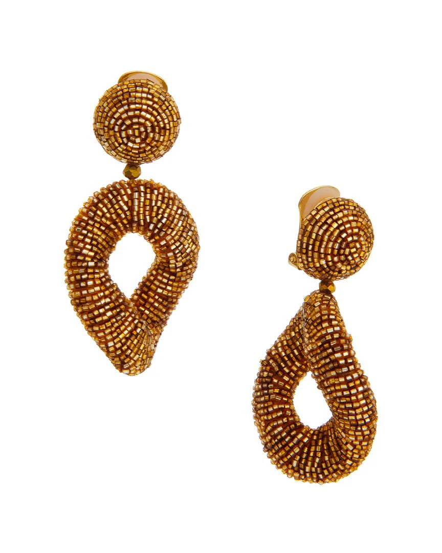 Oscar de la Renta Twisted Drop Earrings - Image 2