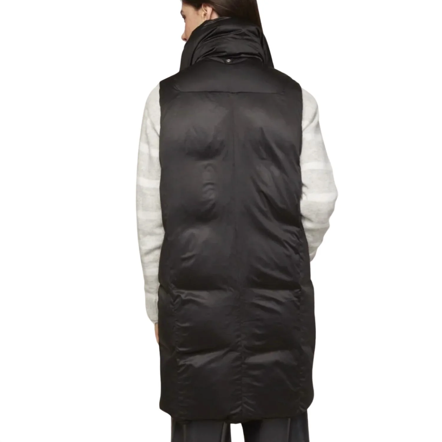 Padma Down Vest In Black - Image 4