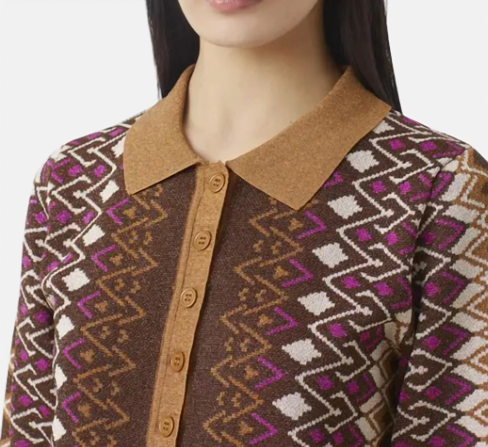 Palmer Sweater In Chocolate - Image 2