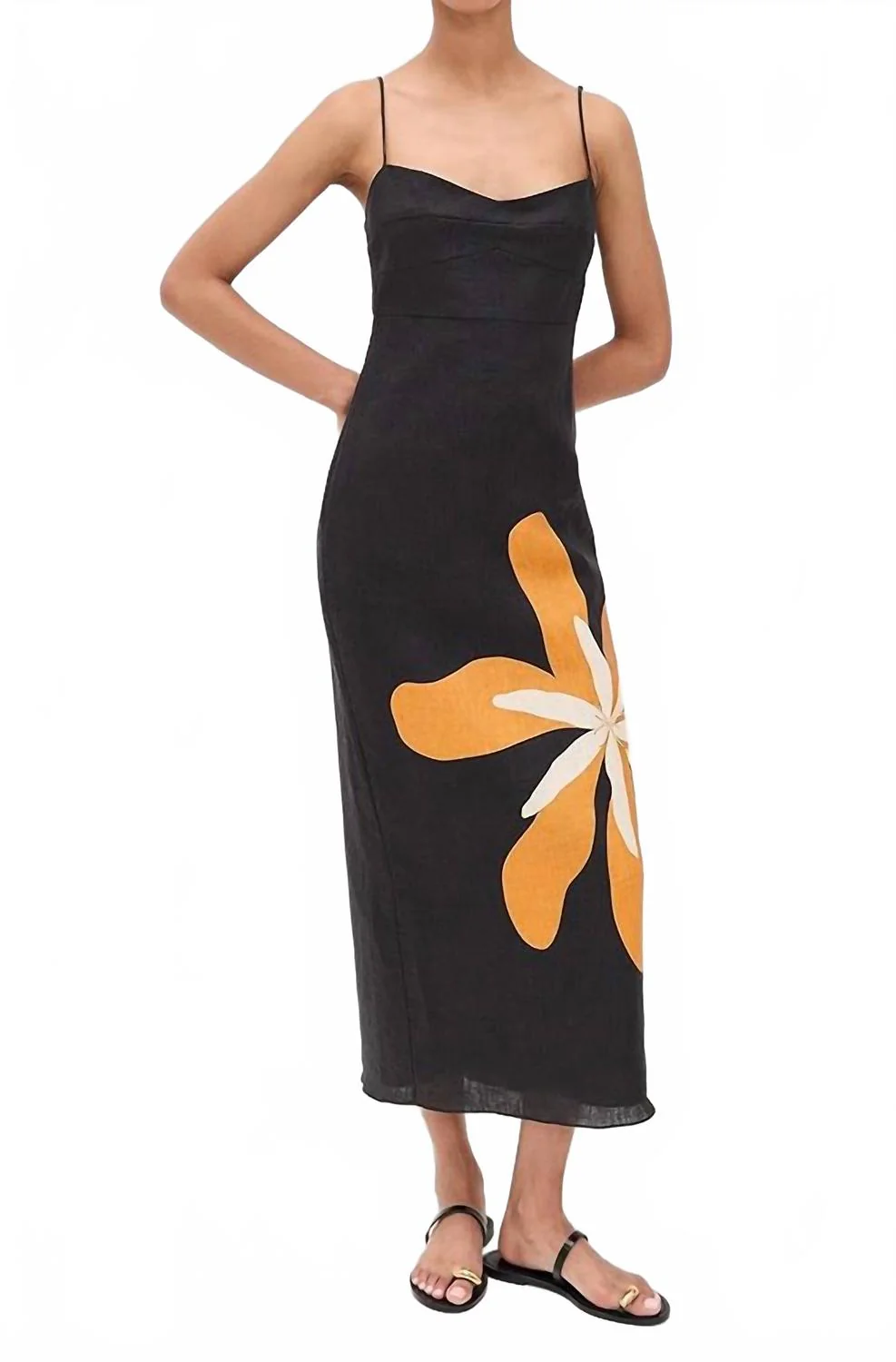 Paloma Midi Dress In Cattle