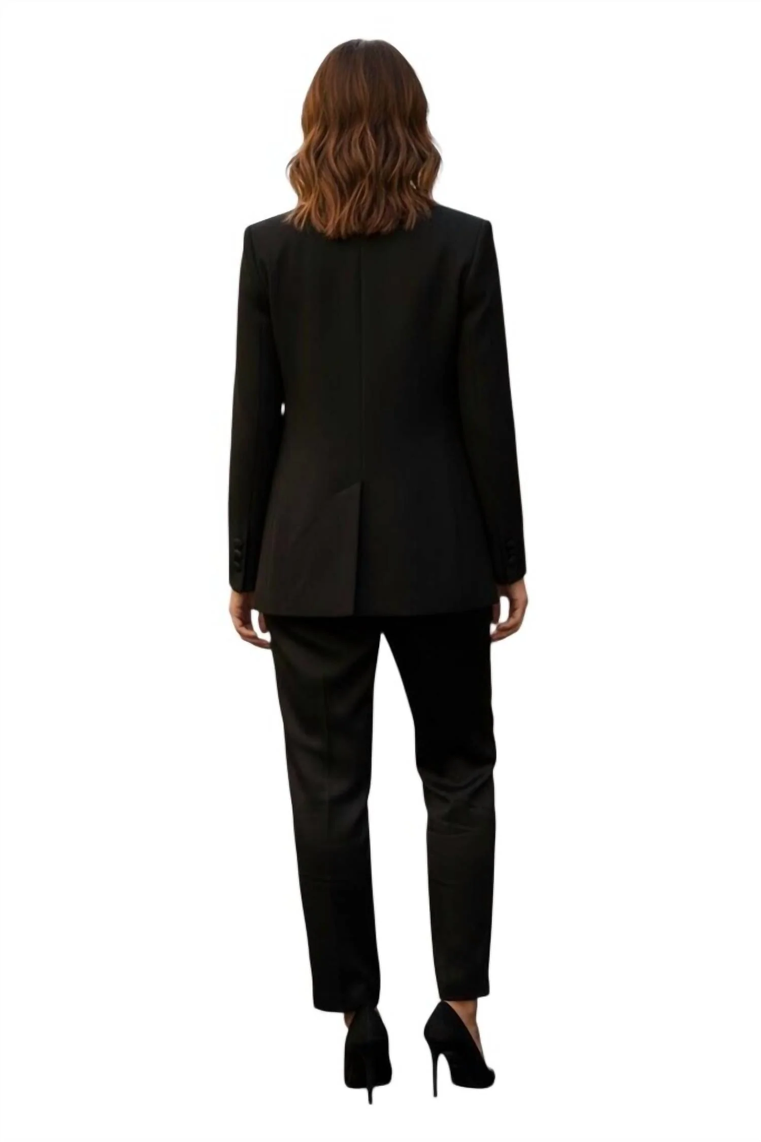 Pandolce Shawl Collar Blazer In Black - Image 2