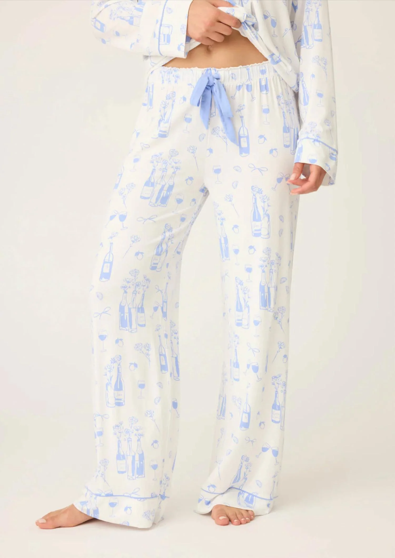Parisian Dreams Pajama Pant In White