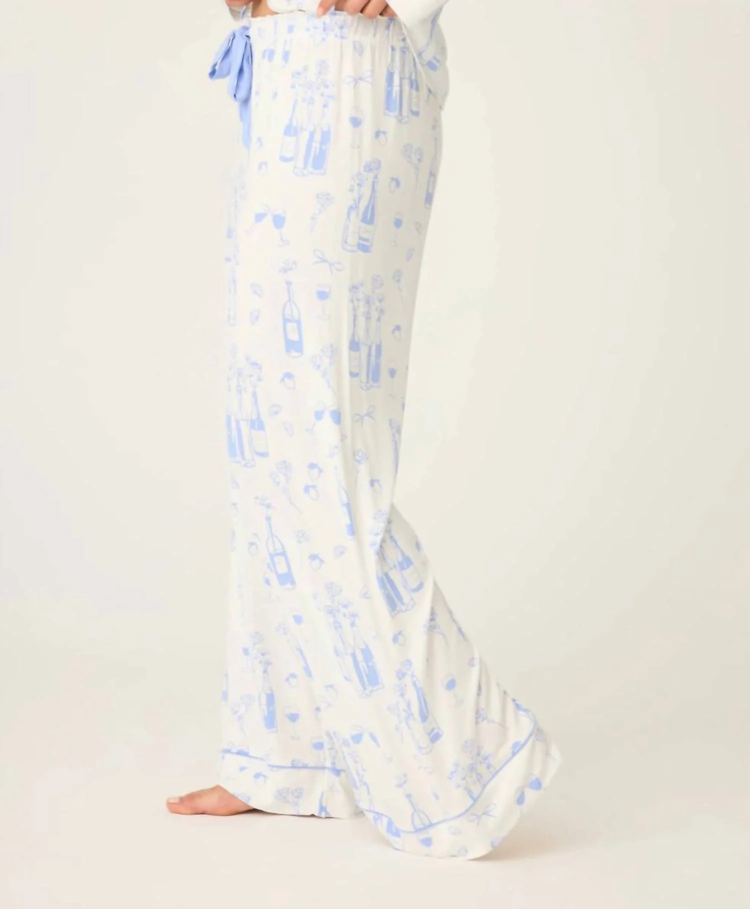 Parisian Dreams Pajama Pant In White - Image 2