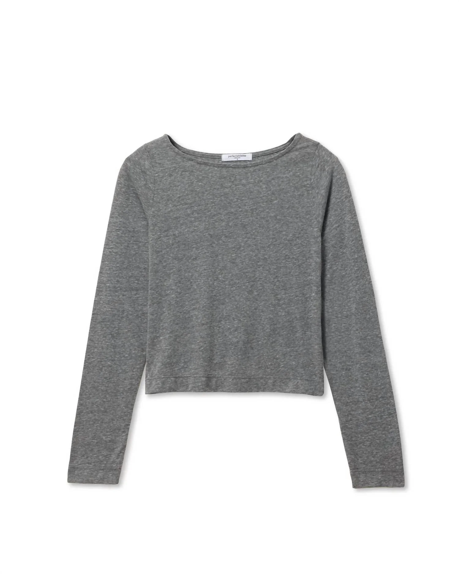 Parker Cotton Long Sleeve Top In Heather Grey - Image 5