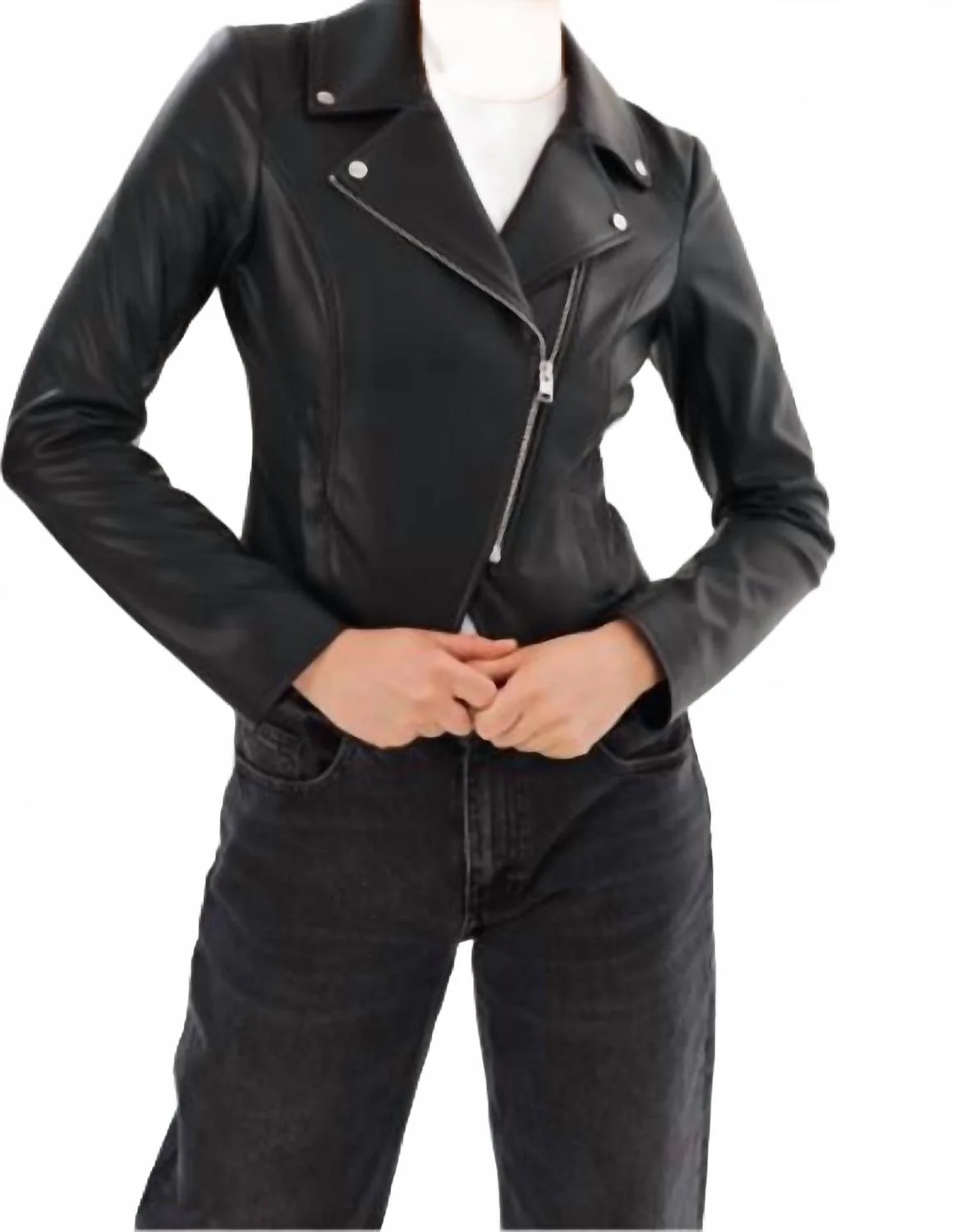 Pascale Moto Jacket In Black - Image 3