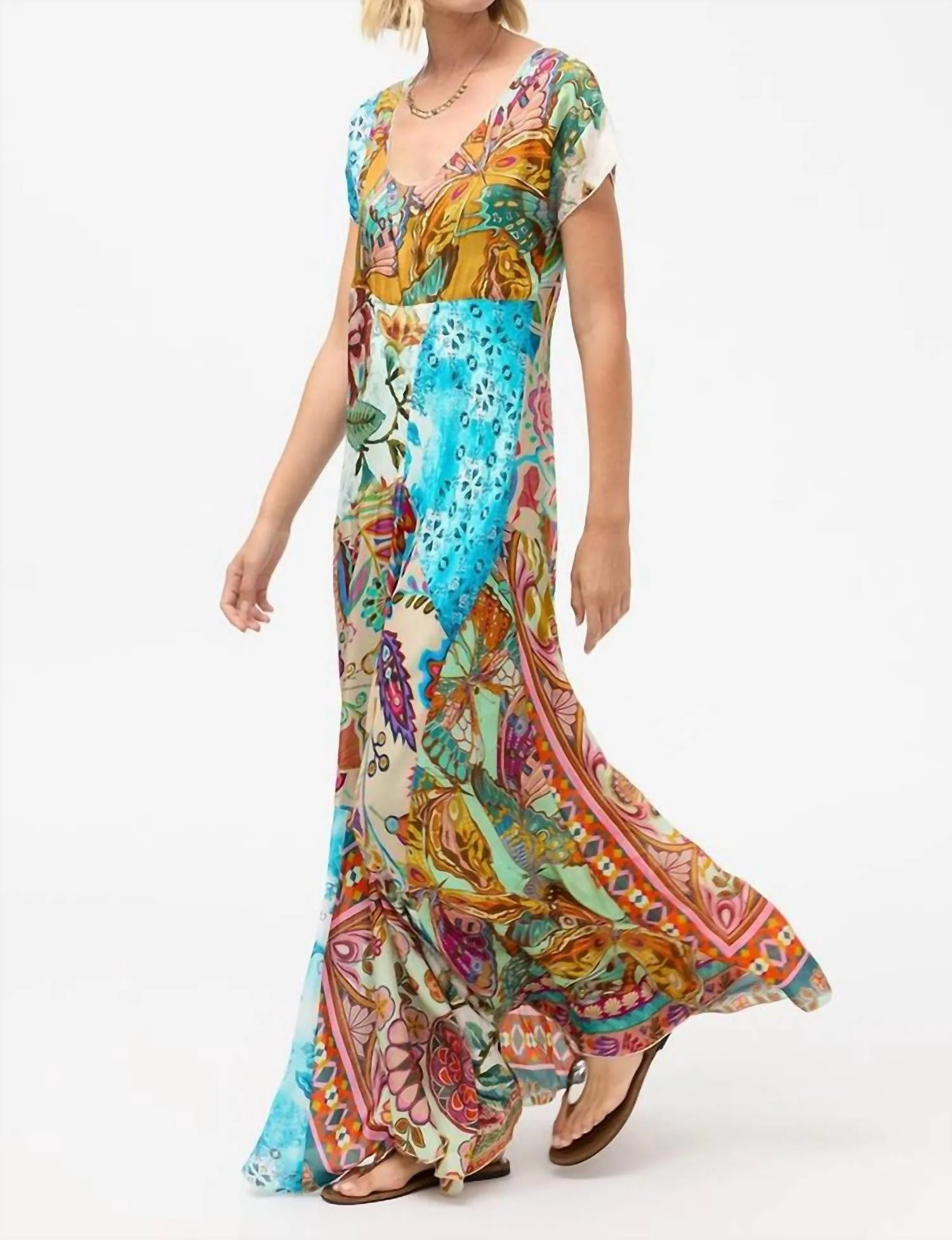 Patchwork Dress In Gillian Mix
