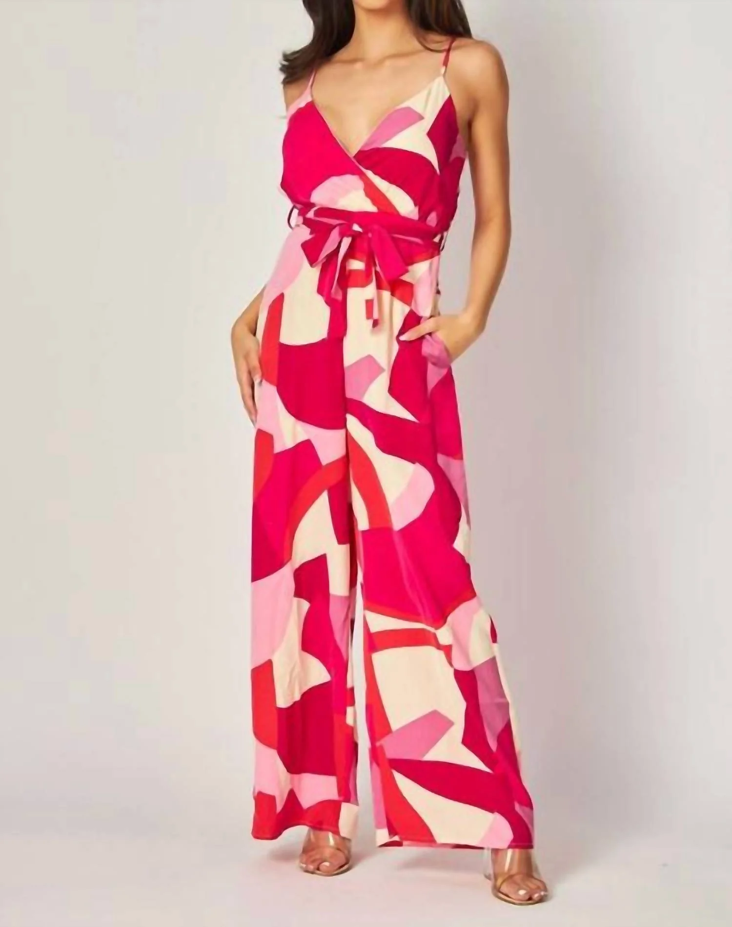 Peony Days Jumpsuit In Pink