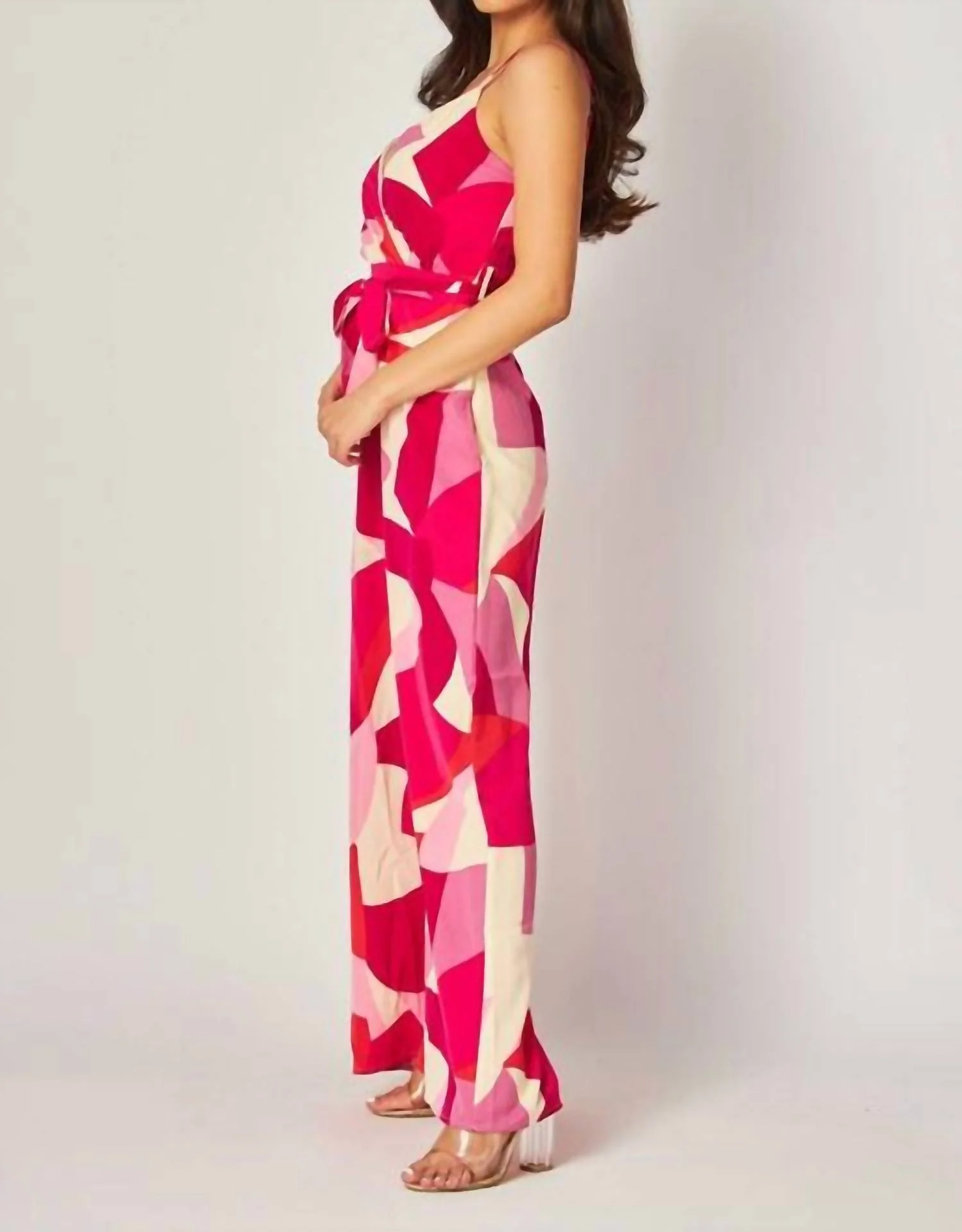 Peony Days Jumpsuit In Pink - Image 2