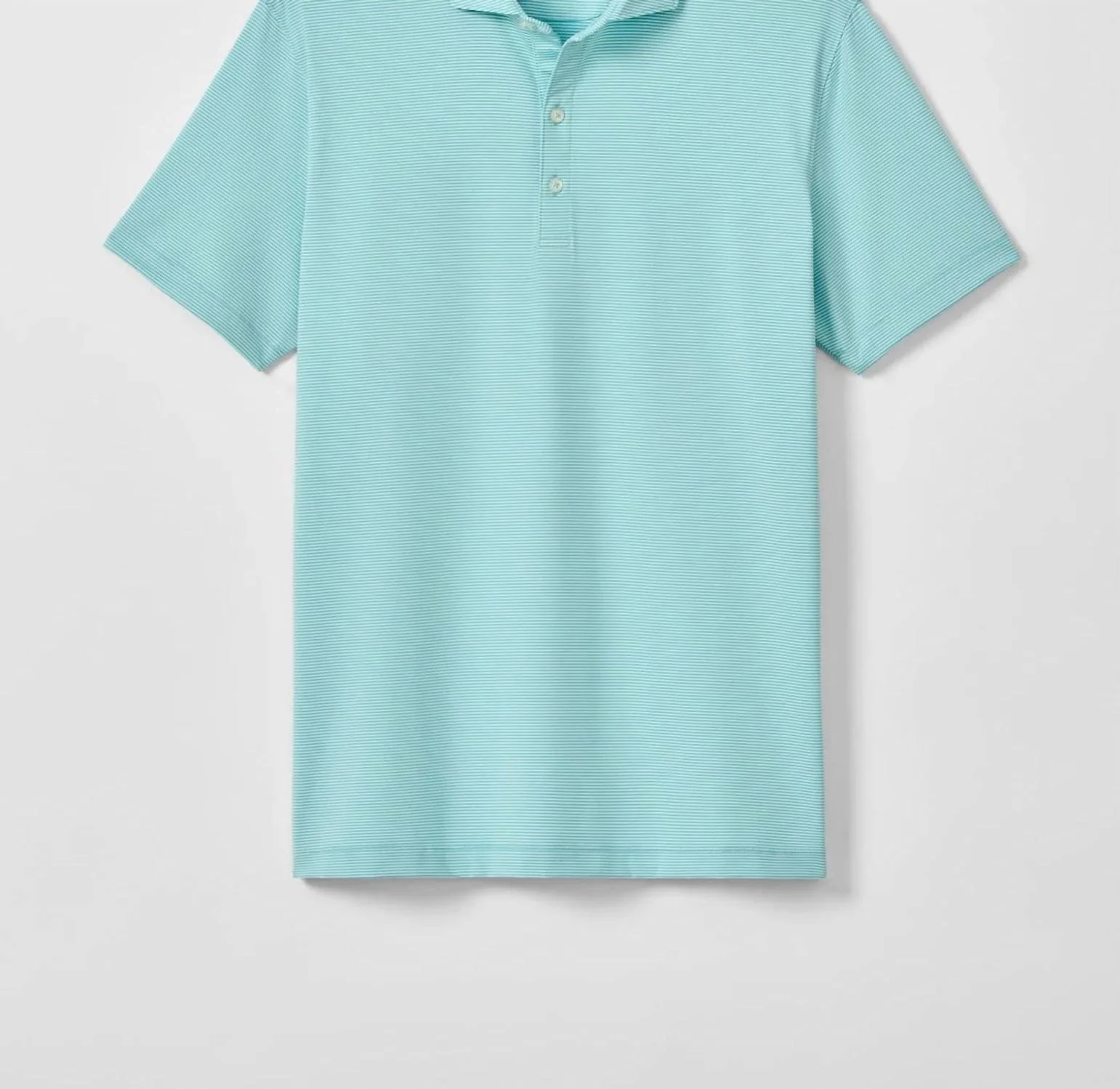 Perf Jersey Polo Lyndonn Stripe In Tropical Celeste - Image 3