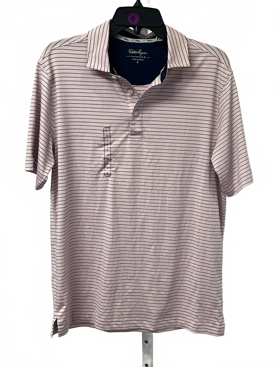 Performance 11 Classic Polo In Pink Tulip / Navy Stripe - Image 3