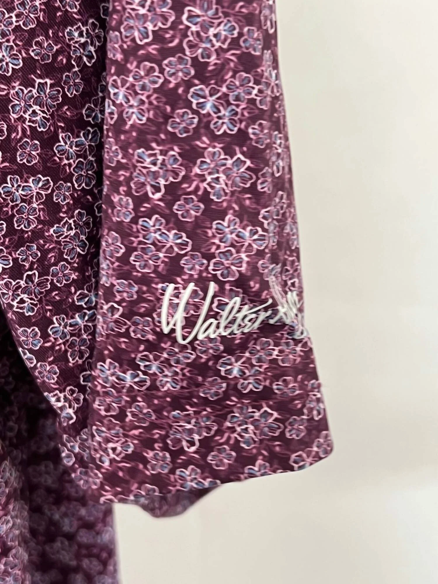Performance P11 Dogwood Ditsy Golf Polo In Beet Purple - Image 5