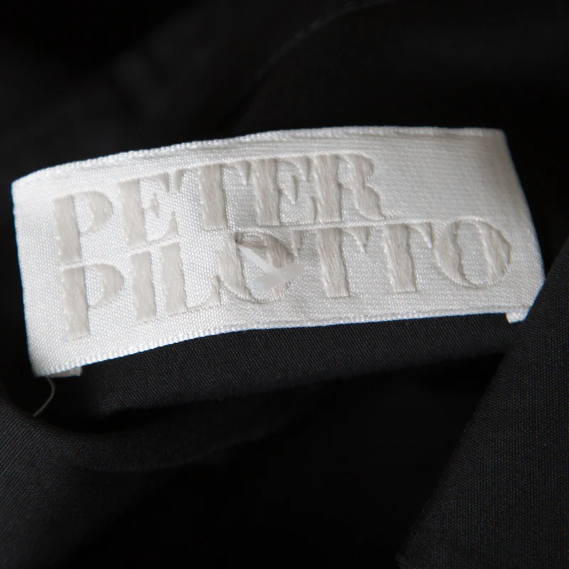 Peter Pilotto Black Embroidered Embellished Cotton Sleeveless Blouse - Image 5