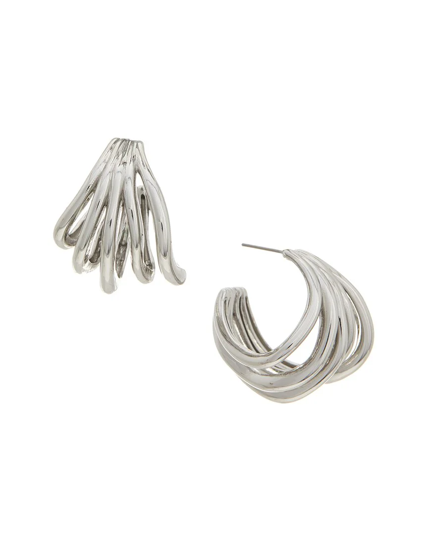 Petit Moments 18K Plated Hoop Earrings - Image 2
