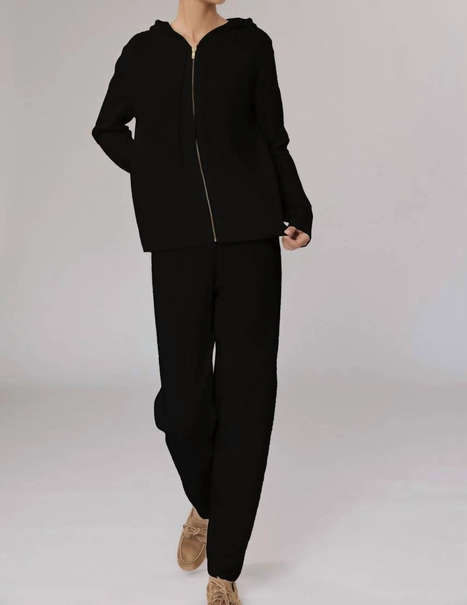 Pheasant Straight Leg Pants In Black