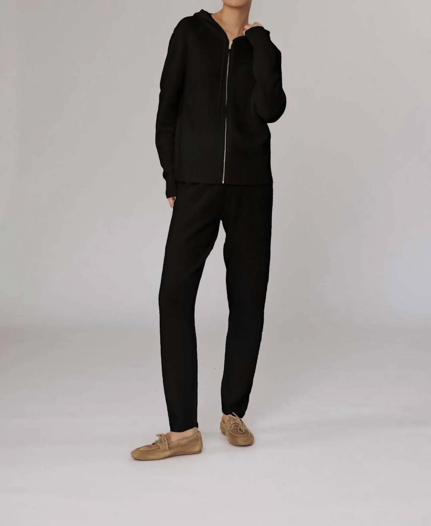 Pheasant Straight Leg Pants In Black - Image 2