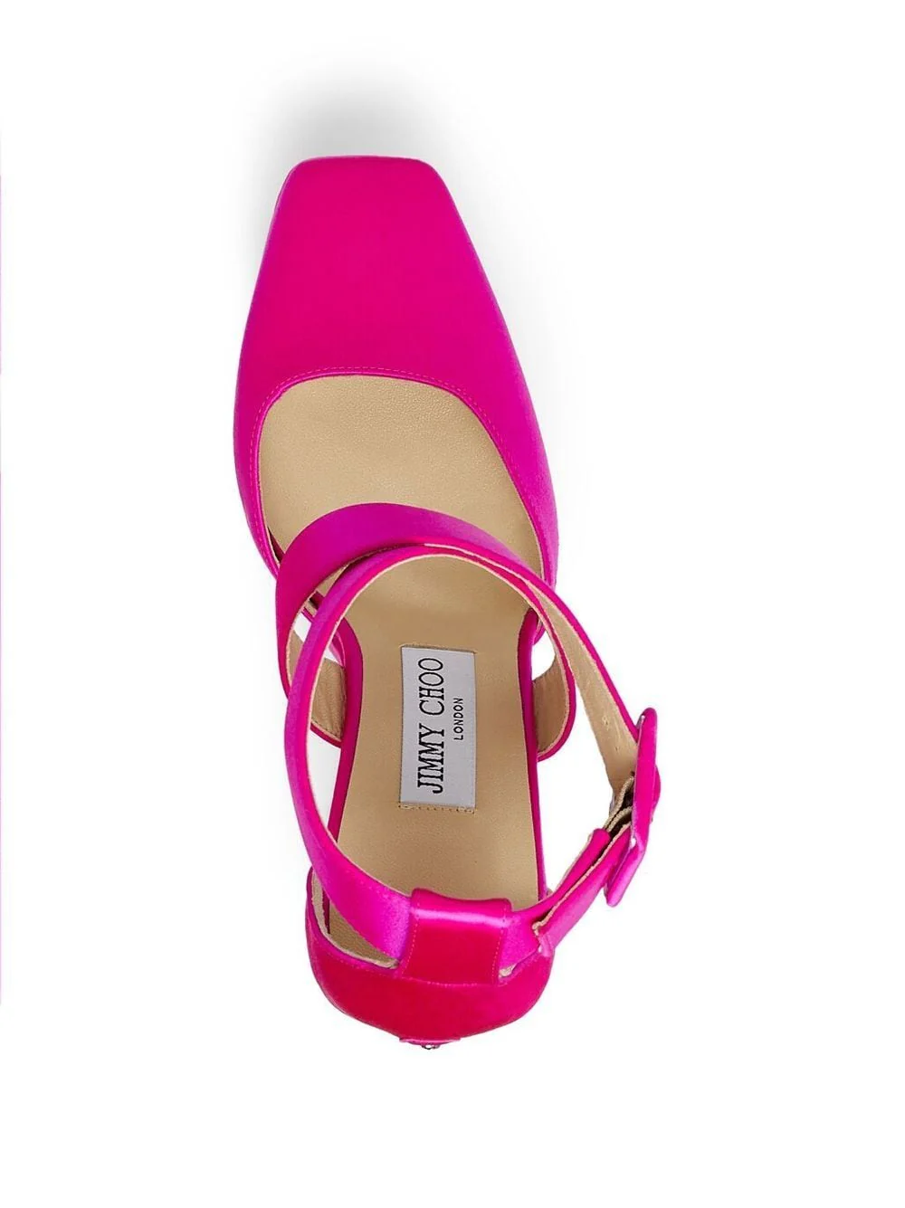 Pink Gian 140 Satin Platform Heels - Image 3