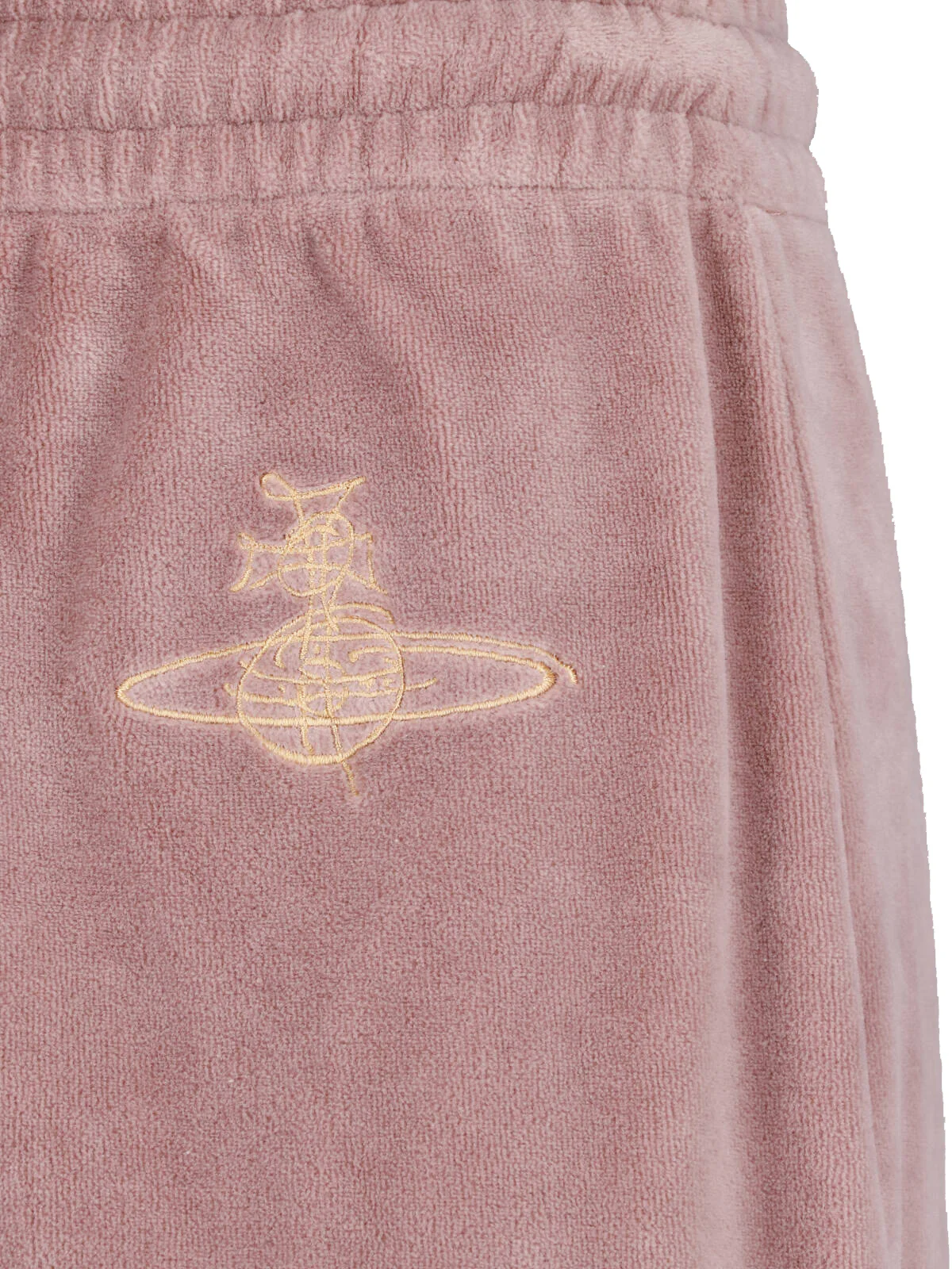 Pink Ruched Drawstring Velvety Skirt - Image 5