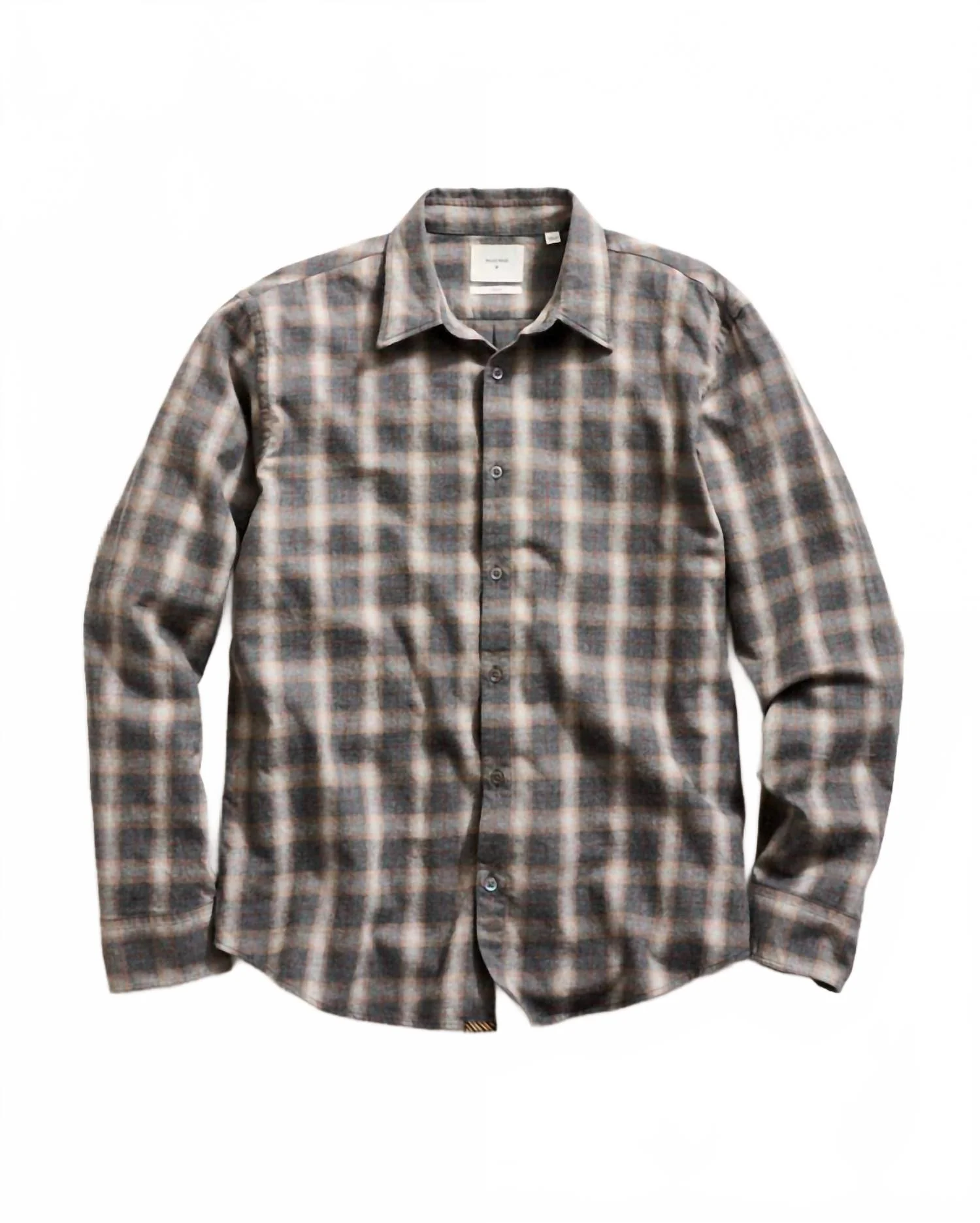 Plaid Sport Shirt In Grey - Image 3