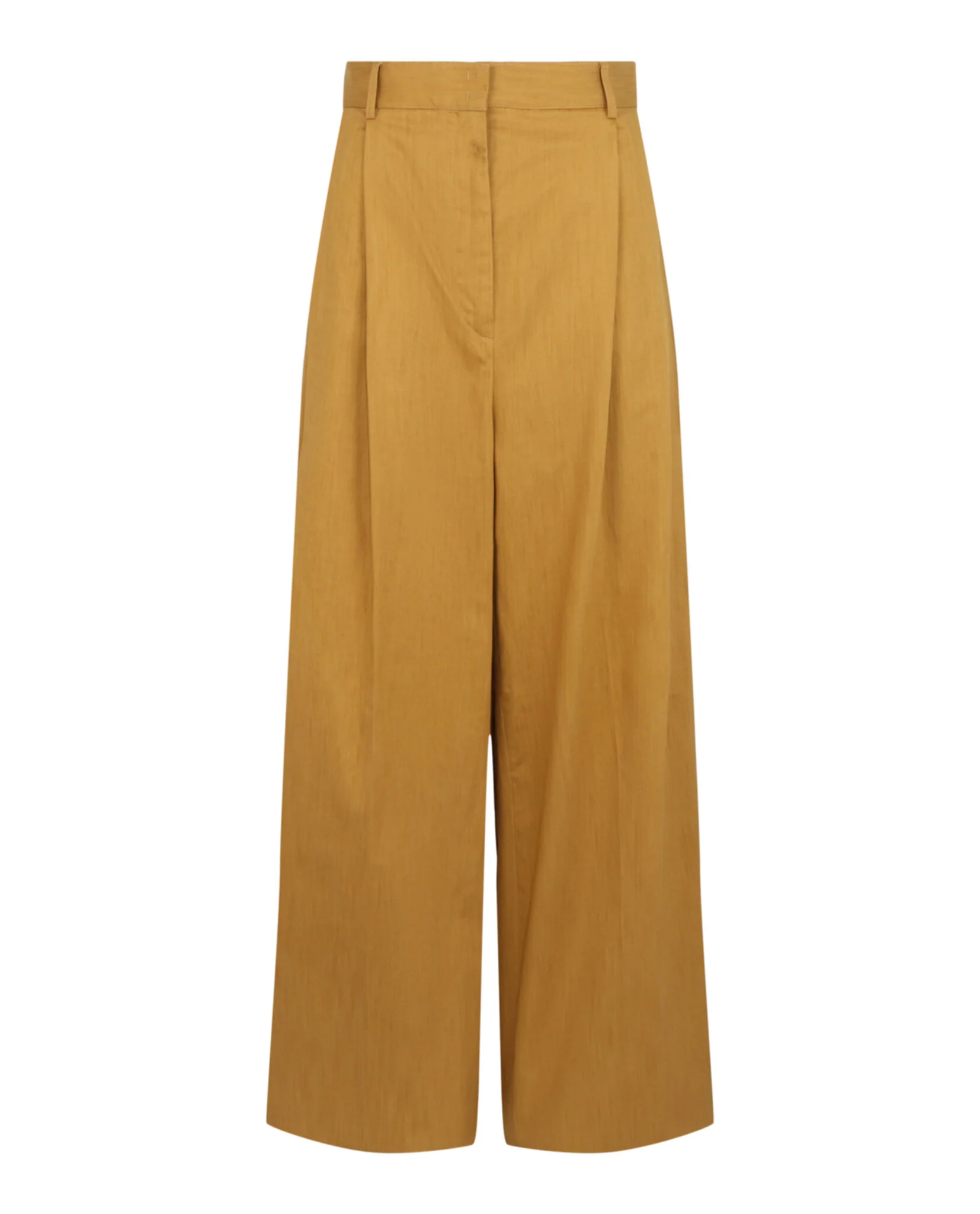 Pleated Wide-Leg Trousers