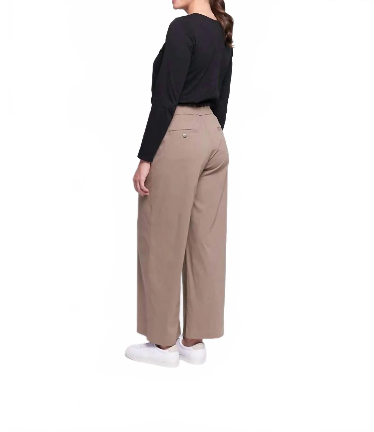 Pocket Science Wide Leg Pant In Latte - Image 2