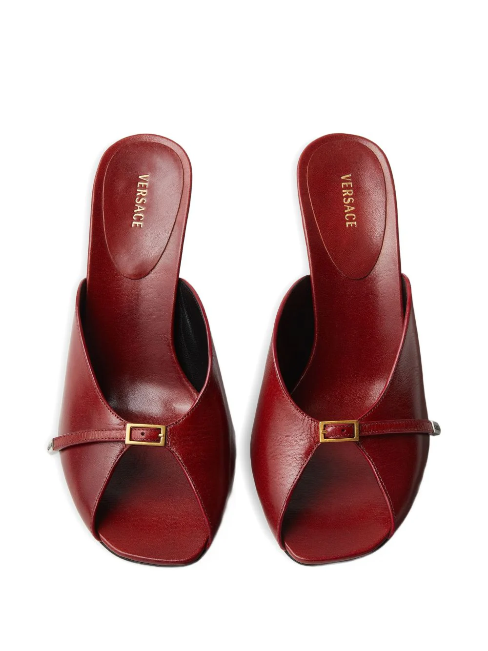 Pointed Toe Sandals With Metallic Gold Accent - Image 3