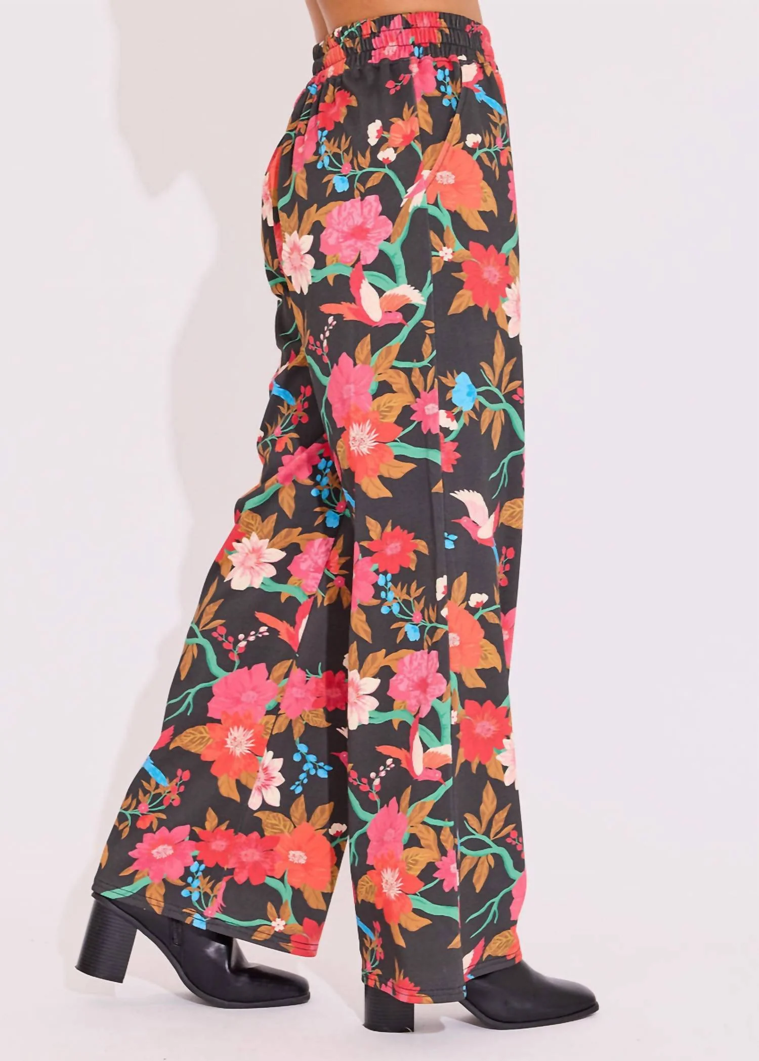 Poppy Pull On Pant In Florence - Image 3