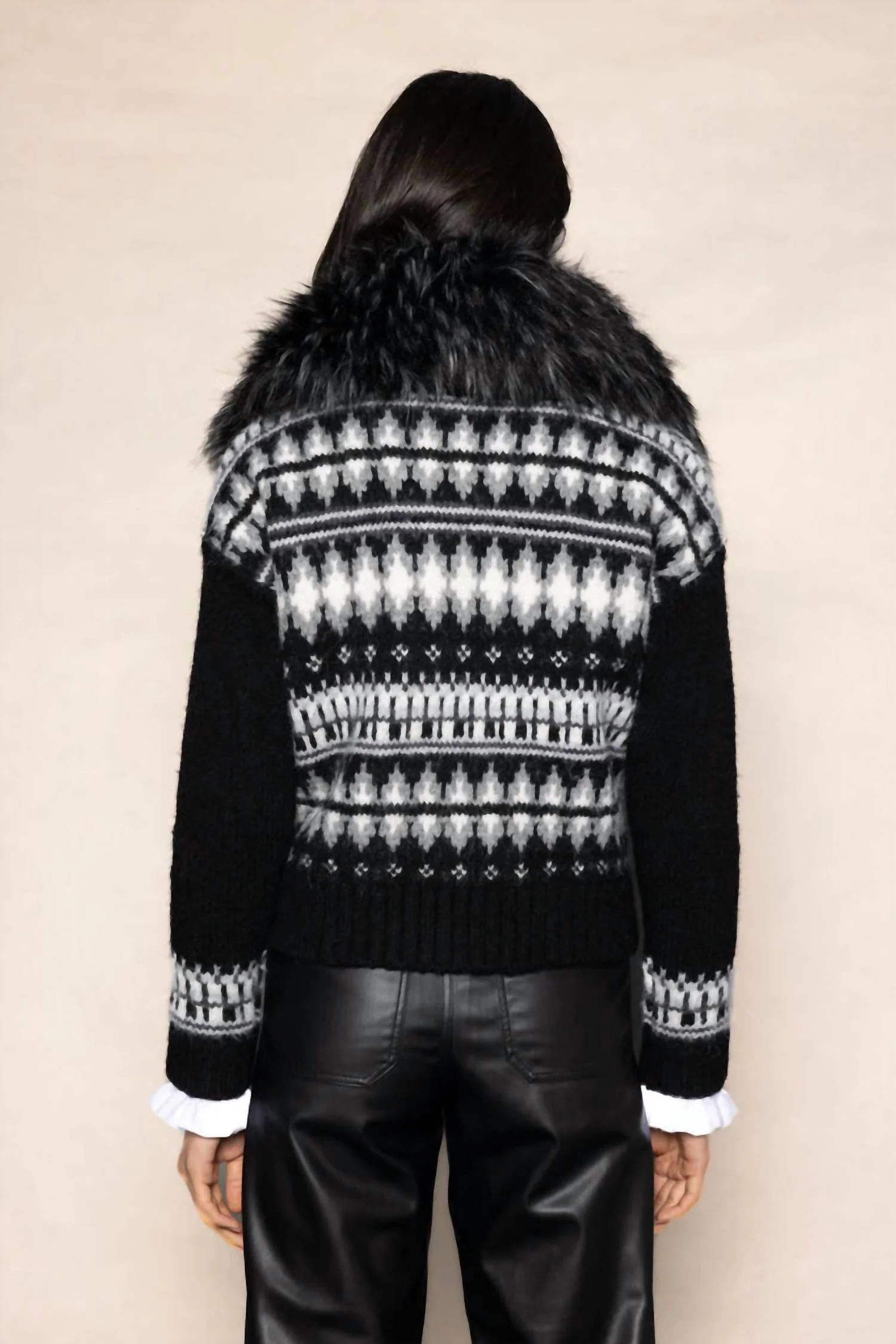 Powder Puff Sweater In Black - Image 2