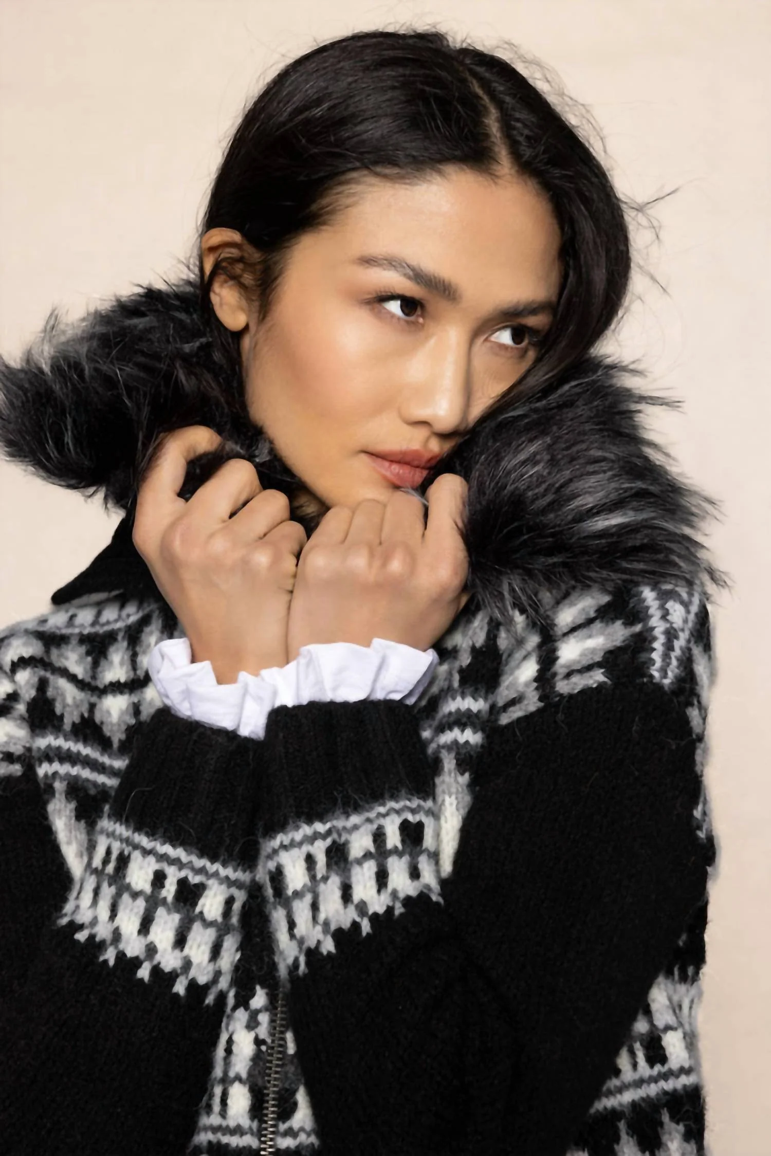 Powder Puff Sweater In Black - Image 3