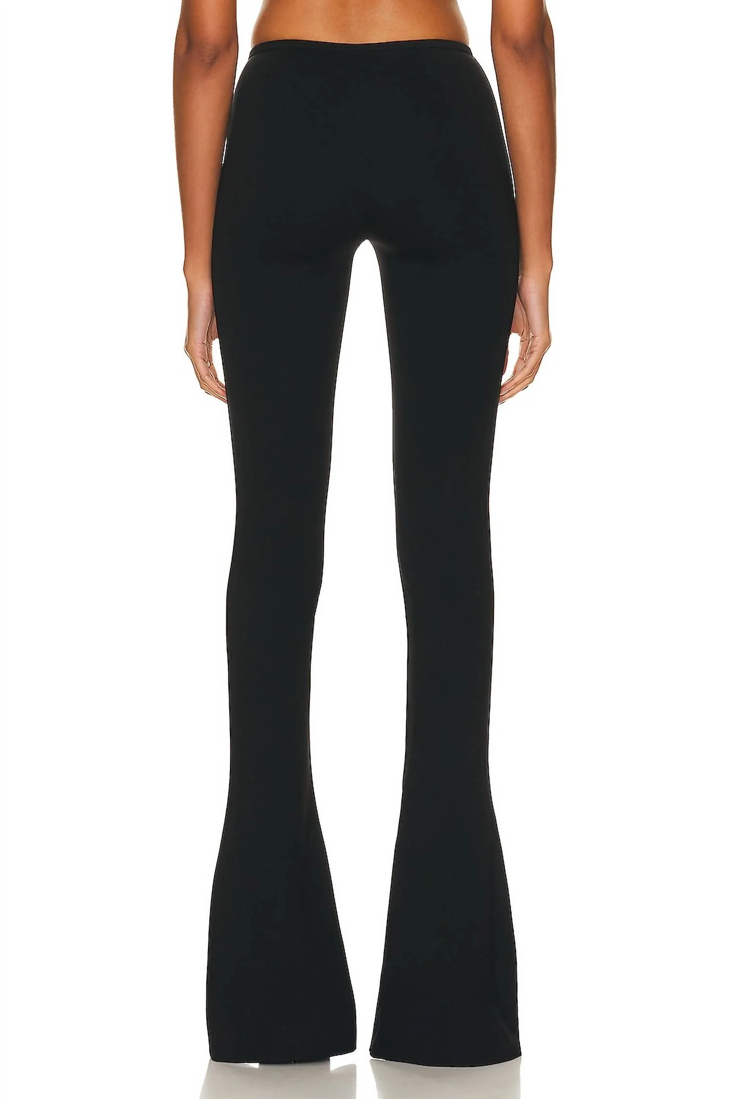Pre-Loved Flair Pant With Zip Detail In Black - Image 3