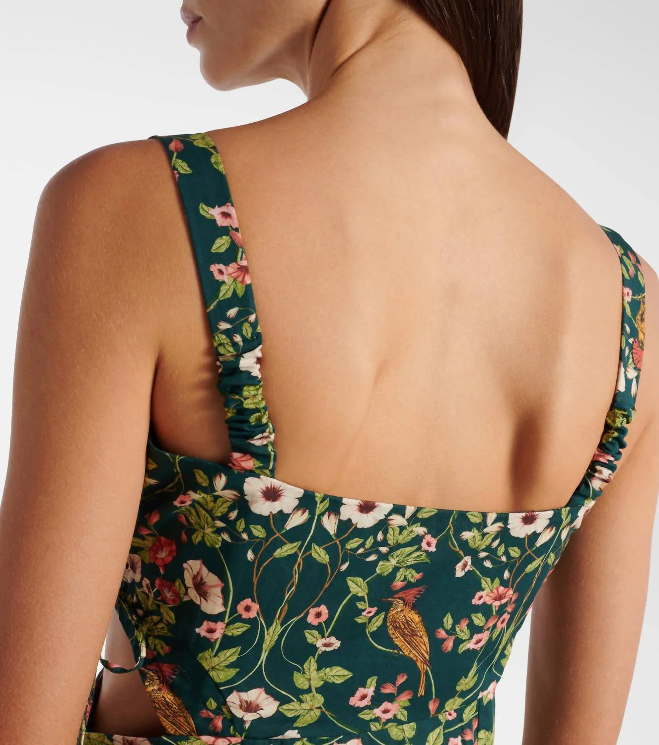 Pre-Loved Verano Mosquetero Midi Dress In Black/purple/green - Image 2