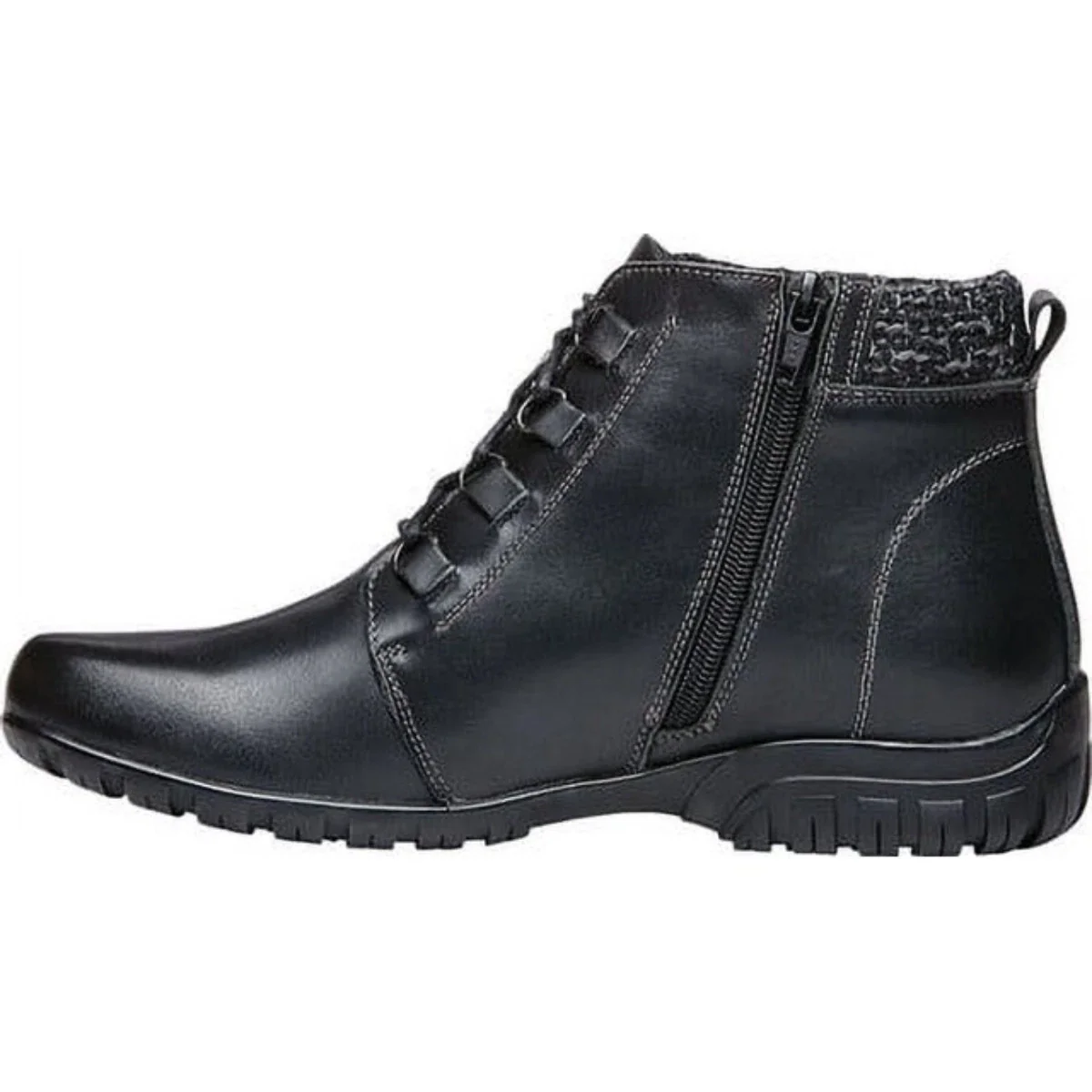 Propet Delaney WFV002L Boots Women's B Black Leather Ankle Booties RHS8212 - Image 2