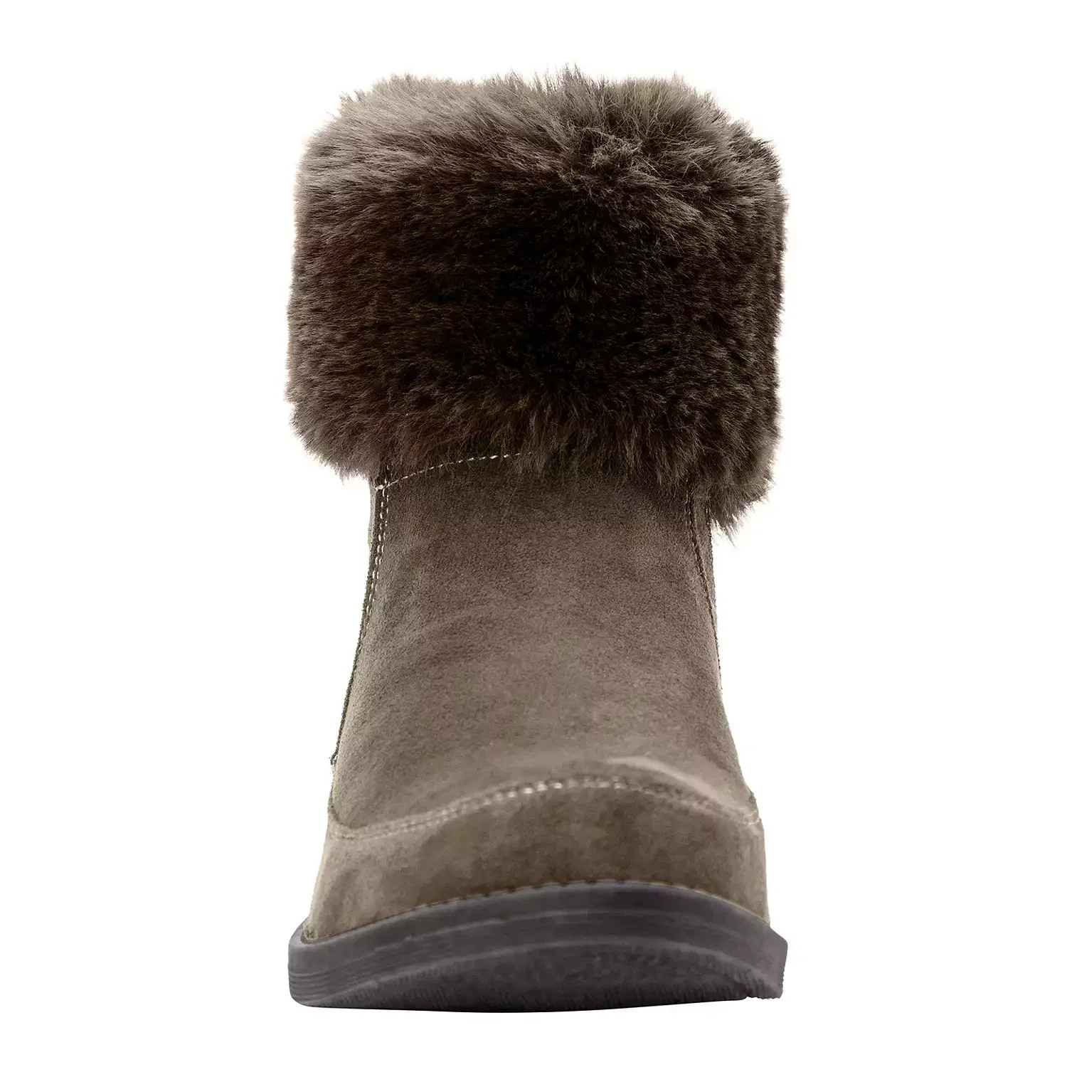 Propet Tabitha Bootie Women's Brown Faux Fur Collar Ankle Boots RHS7025 - Image 3