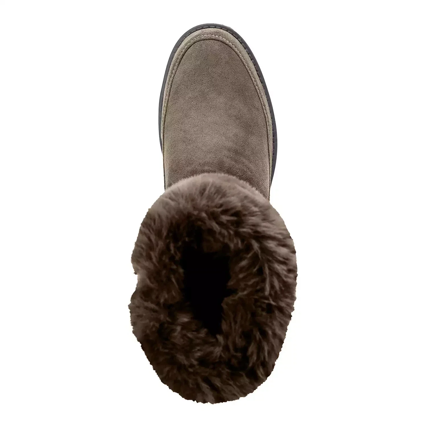 Propet Tabitha Bootie Women's Brown Faux Fur Collar Ankle Boots RHS7025 - Image 4