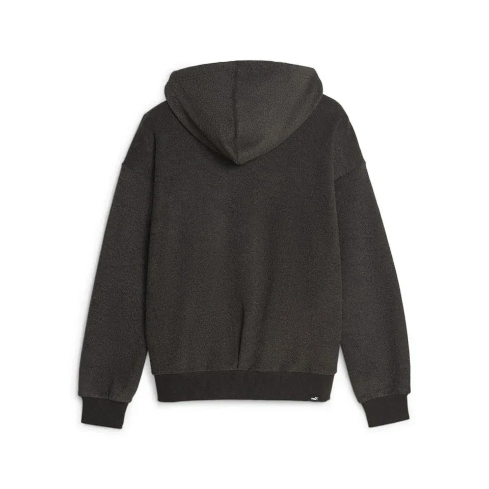 Puma HER Winterized Hoodie Womens Black Fleece Long Sleeve Full Zip KFC287 - Image 2