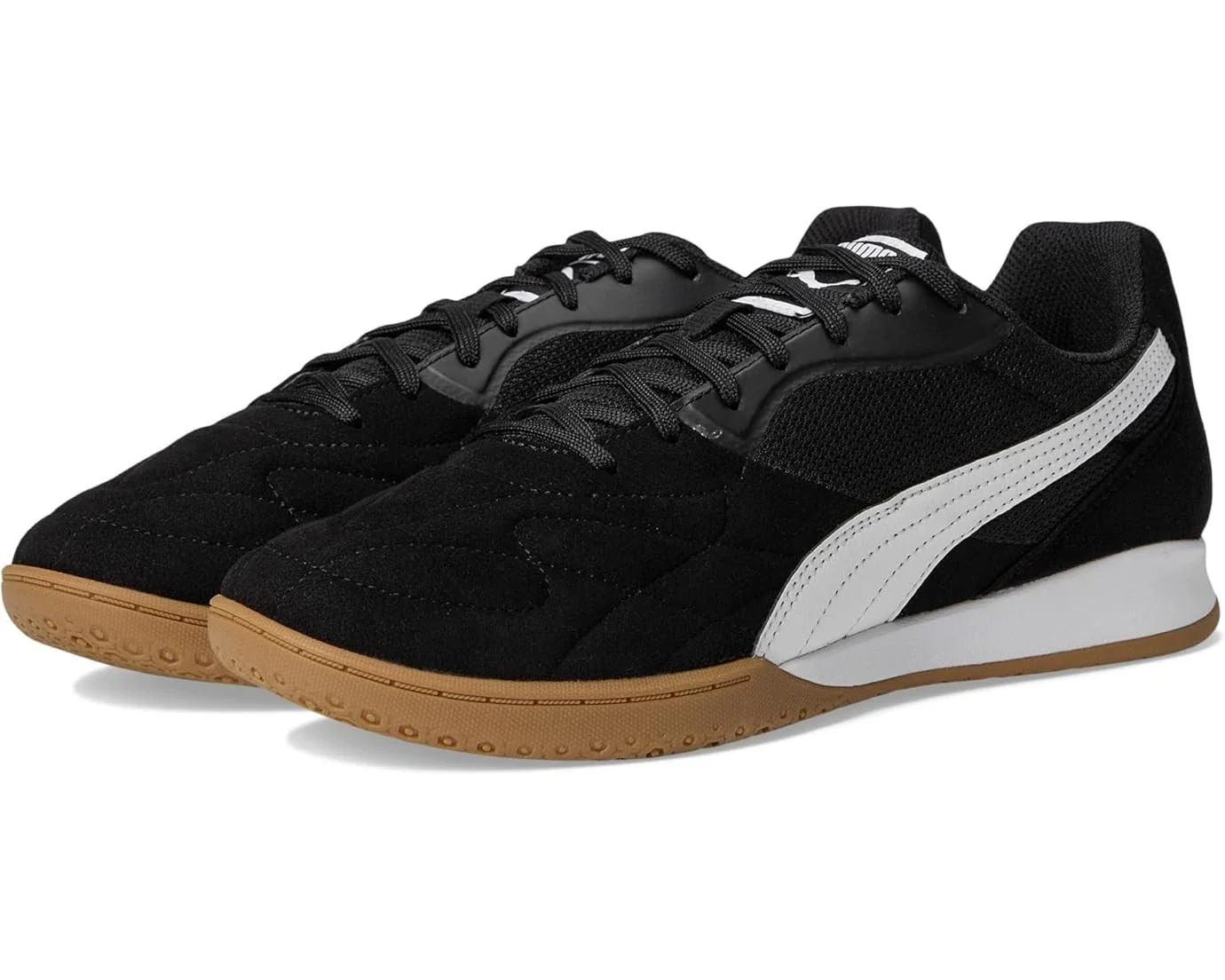 Puma King Top Sneakers Men's Black Indoor Trainer Soccer Shoes HAWK2688