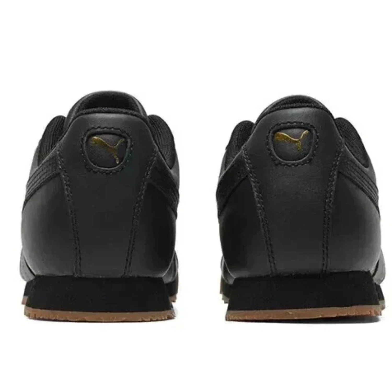 Puma Roma Classic 366408-02 Sneaker Men Black Leather Lifestyle Shoes RHS3149 - Image 4