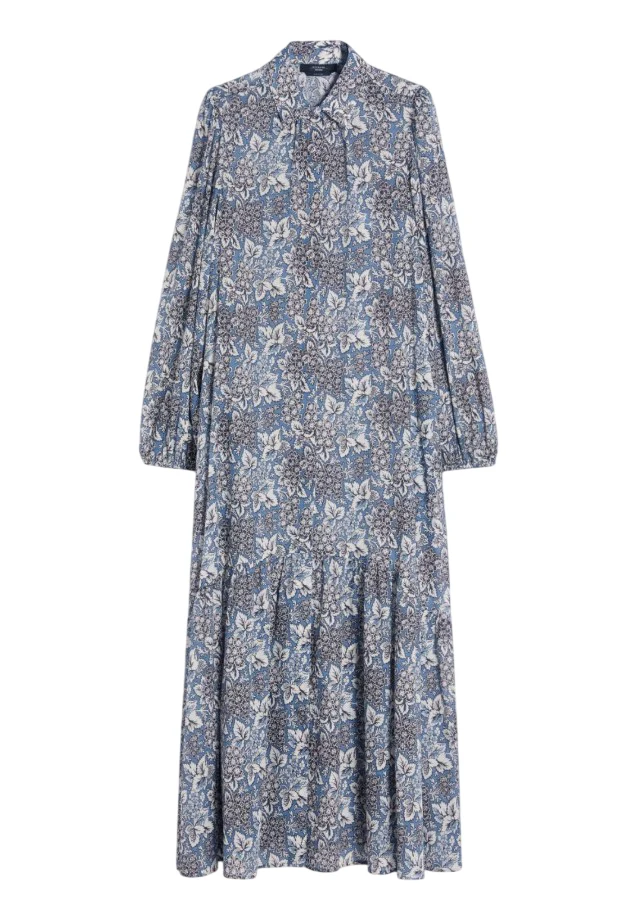 Pure Cotton Voile Puff Sleeve Dress